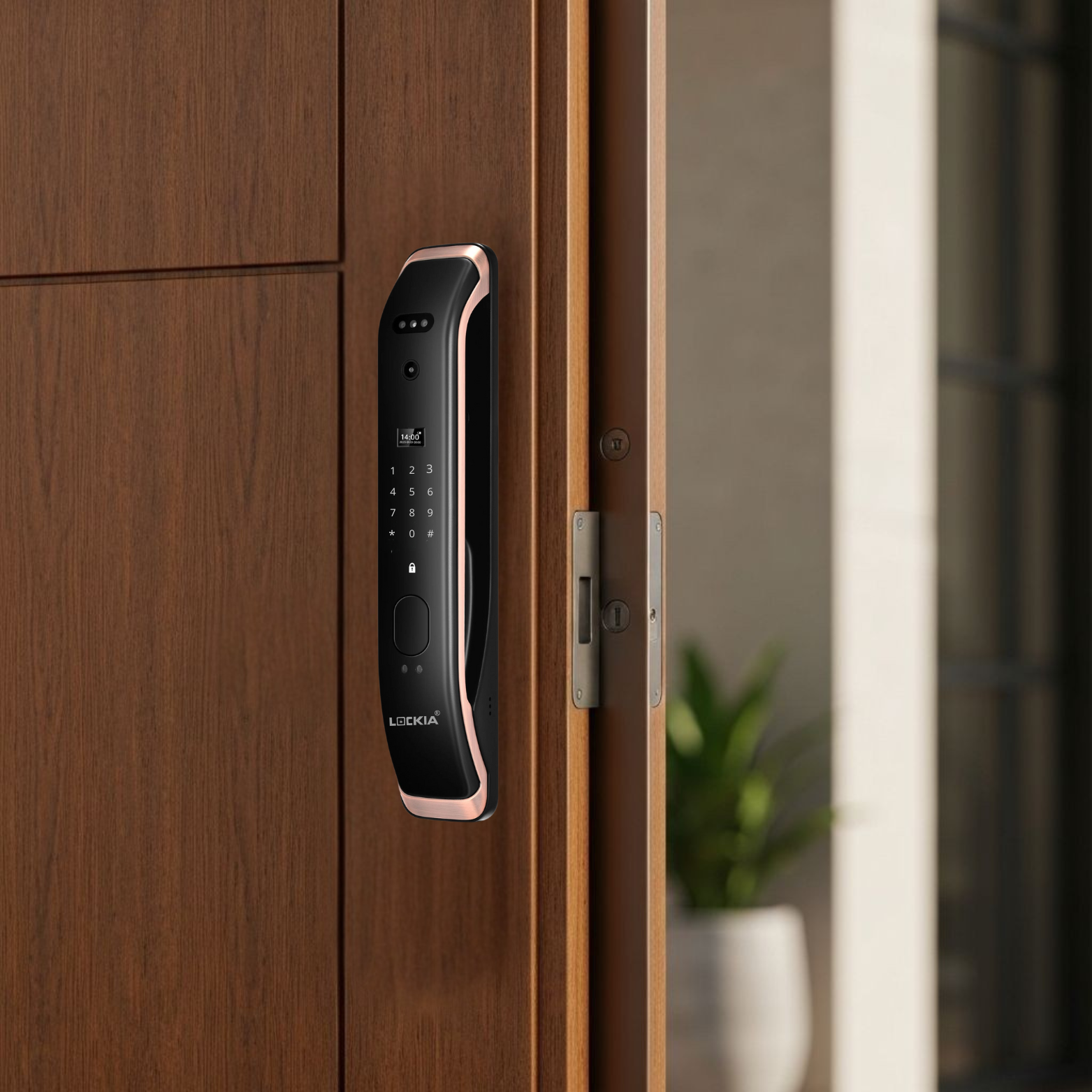 Serrure intelligente installée